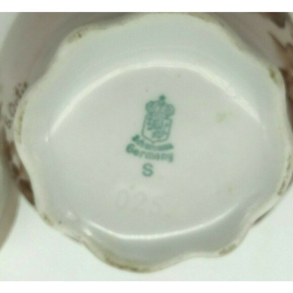 Antique Schumann Germany Sugar Bowl or Jam/Jelly Jar Floral signed S. Ortiz 025 - Picture 11 of 12